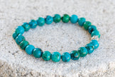 Chrysocolla Gemstone Crystal Bracelet