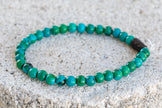 Chrysocolla Gemstone Crystal Bracelet