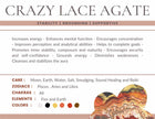 Crazy Lace Agate Crystal Bracelet