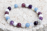 Crown Chakra Gemstone Crystal Bracelet