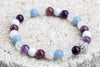 Crown Chakra Gemstone Crystal Bracelet