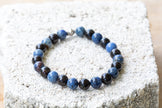 Dumortierite Gemstone Crystal Bracelet
