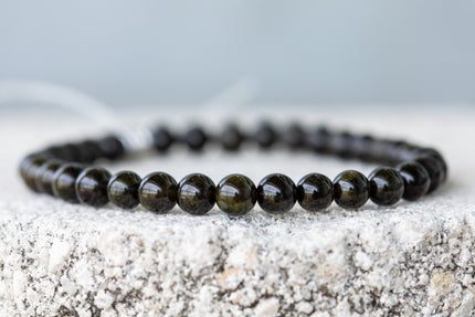 Epidote Gemstone Crystal Bracelet