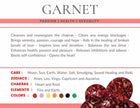 Garnet Gemstone Crystal Bracelet