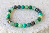 Green Gemstone Crystal Bracelet