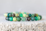 Green Gemstone Crystal Bracelet