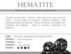 Hematite Black | Silver Stabilize Gemstone Crystal Bracelet