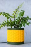 Mini Kumiko Planter – 4” Aesthetic Plant Pot for Modern Home Decor