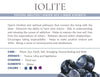 Iolite Gemstone Crystal Bracelet