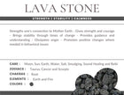 Lava Rock Gemstone Crystal Bracelet