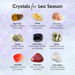 Leo Zodiac Gemstone Crystal Bracelet