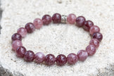 Lepidolite Gemstone Crystal Bracelet