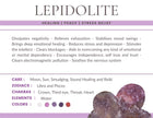 Lepidolite Gemstone Crystal Bracelet