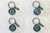 Zodiac | Keychain | Zipper Pull Crystal & Gemstone