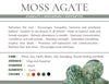 Moss Agate Gemstone Crystal Bracelet