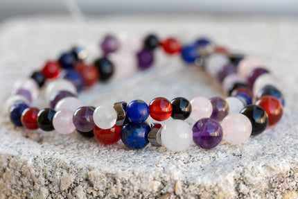 Stress Relief Gemstone Crystal Bracelet