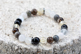 New Moon Gemstone Crystal Bracelet