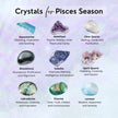 Pisces Zodiac Gemstone Crystal Bracelet