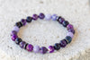 Purple Gemstone Crystal Bracelet