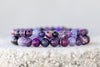 Purple Gemstone Crystal Bracelet