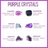 Purple Gemstone Crystal Bracelet