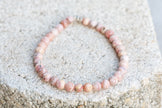 Rhodochrosite Gemstone Crystal Bracelet