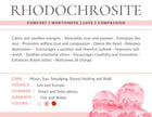 Rhodochrosite Gemstone Crystal Bracelet