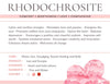 Rhodochrosite Gemstone Crystal Bracelet