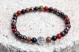 Root Chakra Gemstone Crystal Bracelet