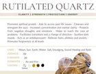 Yellow Rutilated Quartz Gemstone Crystal Bracelet