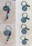 Zodiac | Keychain | Zipper Pull Crystal & Gemstone