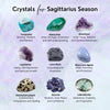 Sagittarius Zodiac Gemstone Crystal Bracelet