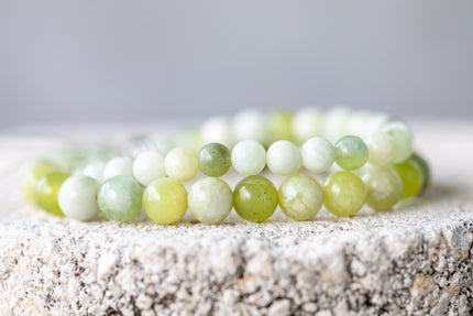 Serpentine Gemstone Crystal Bracelet