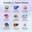 Taurus Zodiac Gemstone Crystal Bracelet