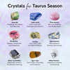 Taurus Zodiac Gemstone Crystal Bracelet
