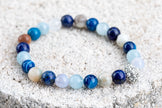 Throat Chakra Gemstone Crystal Bracelet