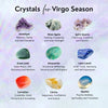 Virgo Zodiac Gemstone Crystal Bracelet