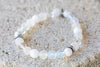 White Gemstone Crystal Bracelet