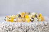 Yellow Gemstone Crystal Bracelet