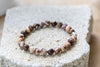 Zebra Jasper Gemstone Crystal Bracelet