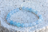 Aquamarine Calm and Communication Gemstone Crystal Bracelet
