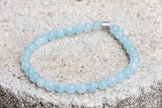 Aquamarine Calm and Communication Gemstone Crystal Bracelet