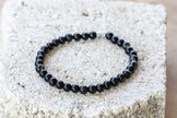 Agate Black Gemstone Crystal Bracelet