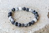 Zebra Jasper Gemstone Crystal Bracelet