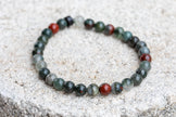 Bloodstone Gemstone Crystal Bracelet