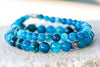 Blue Lace Agate Gemstone Crystal Bracelet