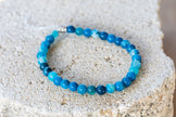 Blue Lace Agate Gemstone Crystal Bracelet