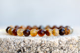 Botswana Agate Gemstone Crystal Bracelet