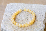 Calcite Yellow, Green Gemstone Crystal Bracelet