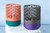 Kumiko Tea Light Holders – 3 Pack | Dual Color Design | Battery Operated Candle Decor